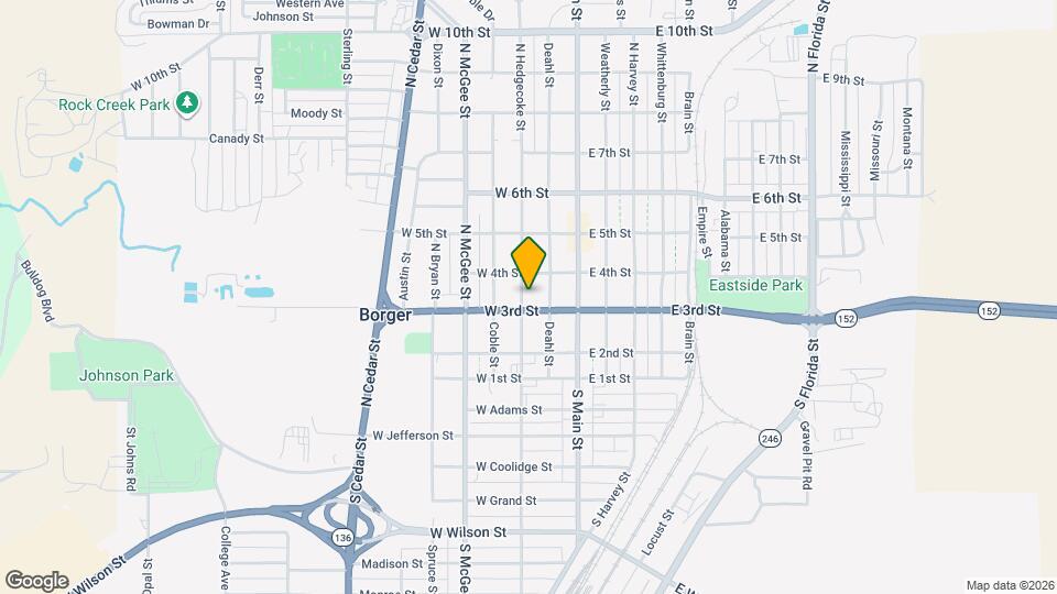 312-14 N Hedgecoke St Map and Location Details