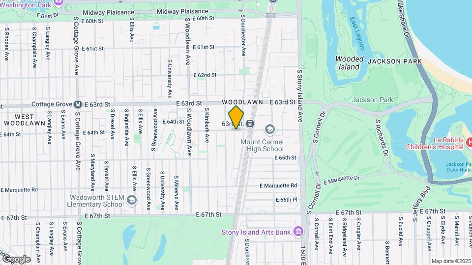 1363 E 64th St Map and Location Details