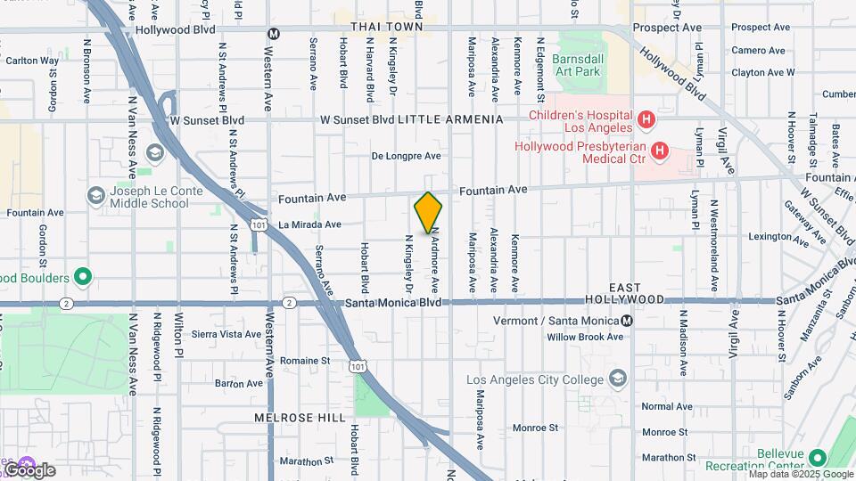 1197 N Ardmore Ave Map and Location Details