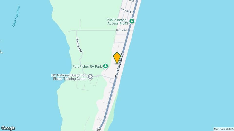 1038 Fort Fisher Blvd S Map and Location Details