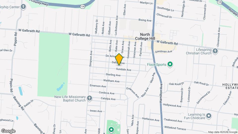 1818 Sundale Ave Map and Location Details