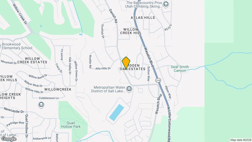 8784 S Hidden Oak Dr Map and Location Details