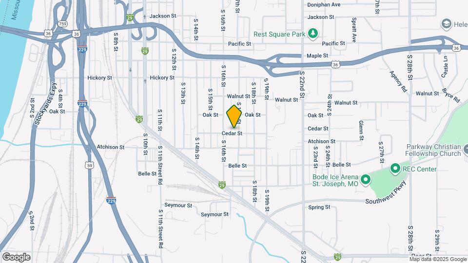 2528 S 17th St Map and Location Details