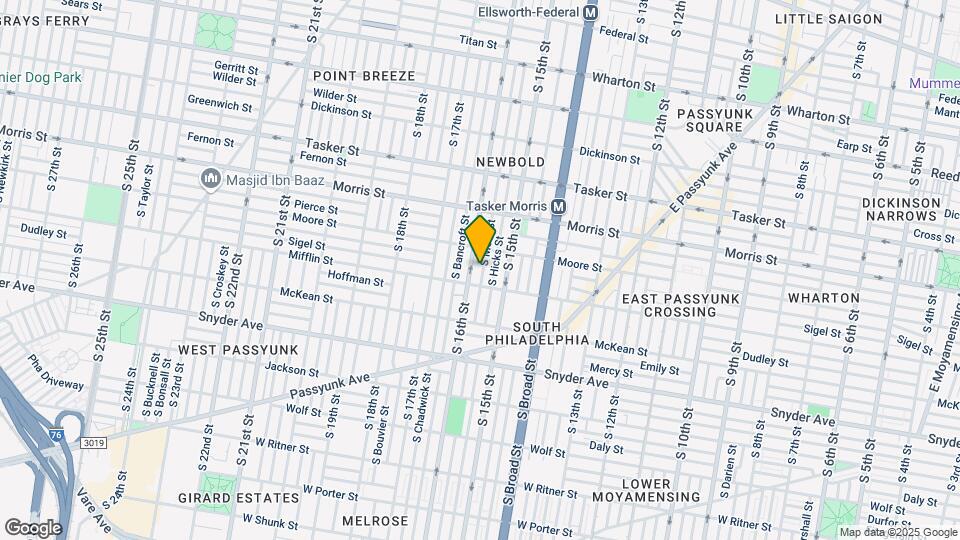 1832 S Mole St Mapa y Detalles de la Ubicación