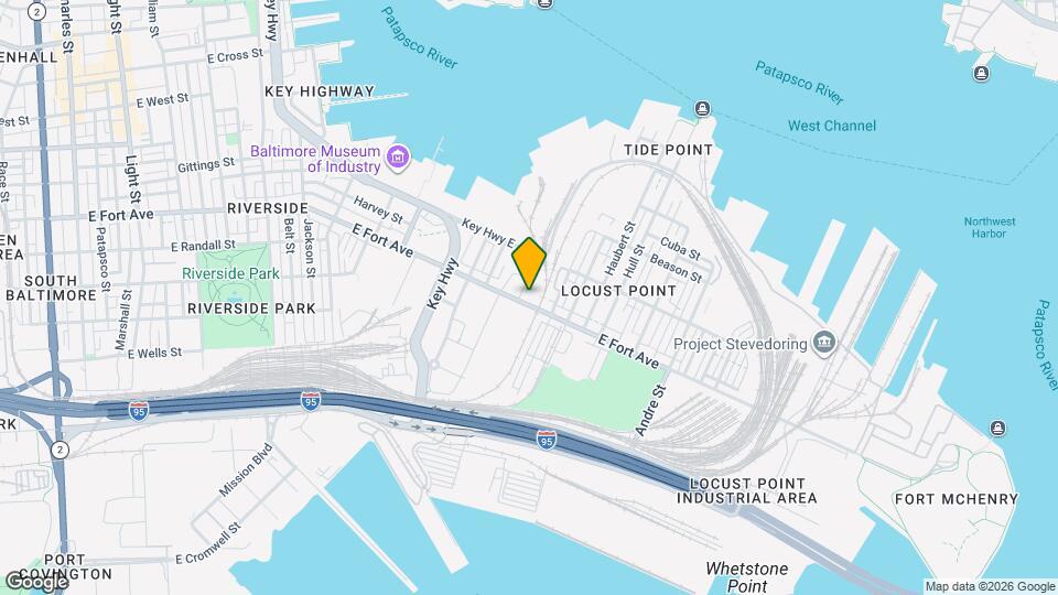 1242 E Fort Ave Map and Location Details