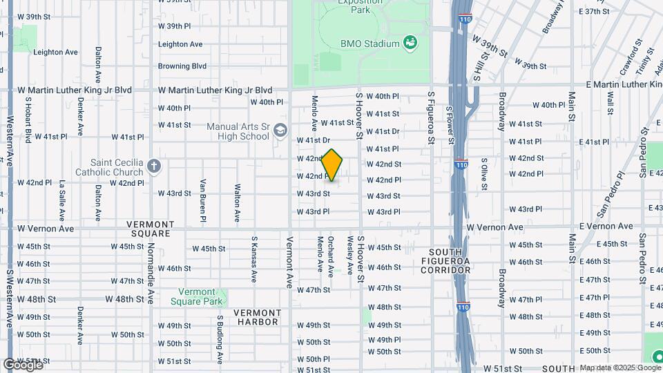 847 W 43rd St Map and Location Details