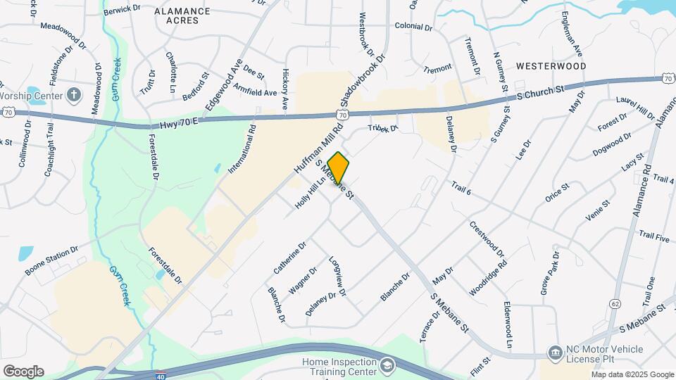 3712 S Mebane St Map and Location Details