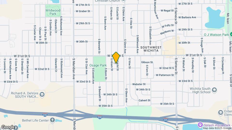 3241 S Euclid St Map and Location Details