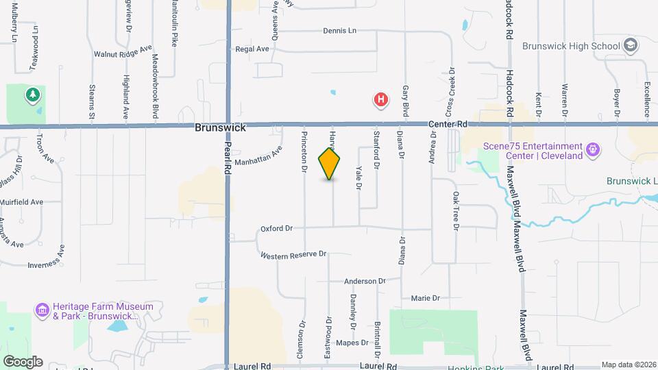 1462 Harvard Dr Map and Location Details