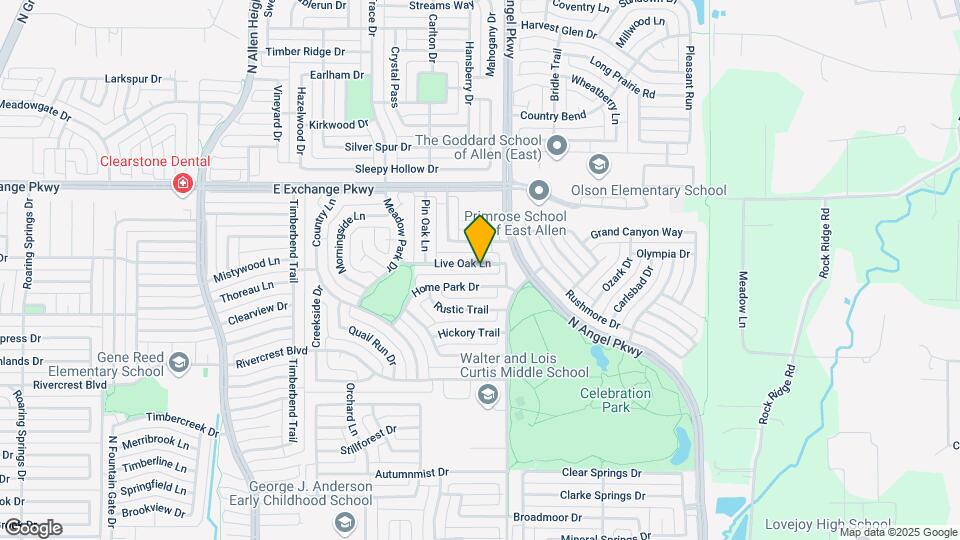 1710 Live Oak Ln Map and Location Details