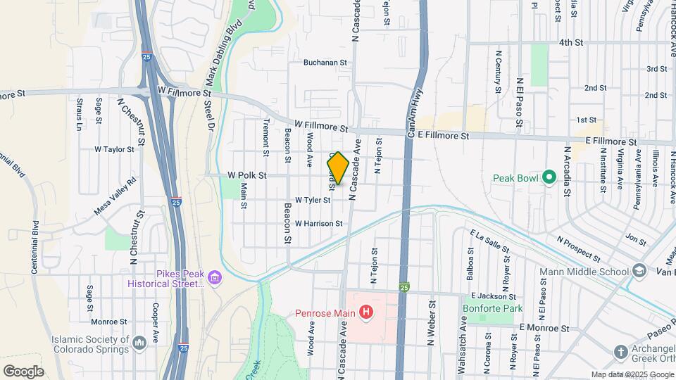 2711 Concord St Map and Location Details