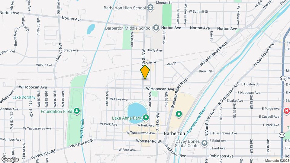 540 Holmes Ave Map and Location Details
