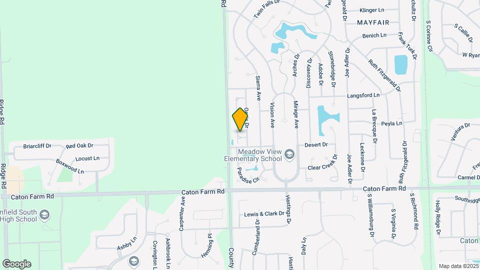 2615 Canyon Dr Map and Location Details