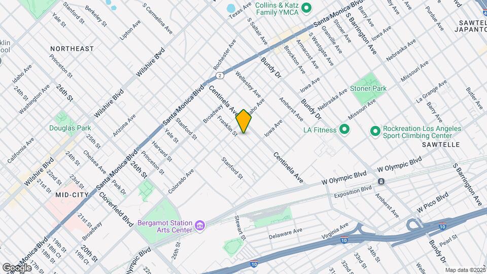 1625 Franklin St Map and Location Details