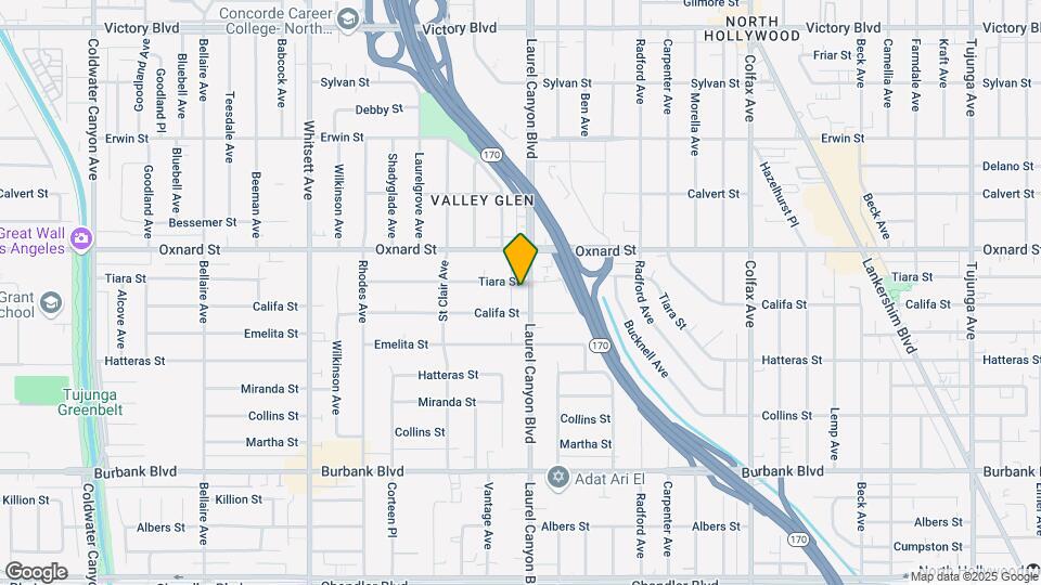 5923 Laurel Canyon Blvd Map and Location Details
