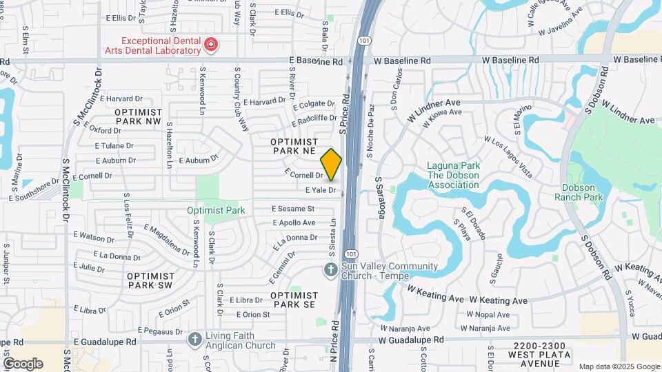 2156 E Yale Dr Map and Location Details