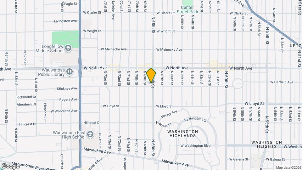 2203 N 68th St Map and Location Details