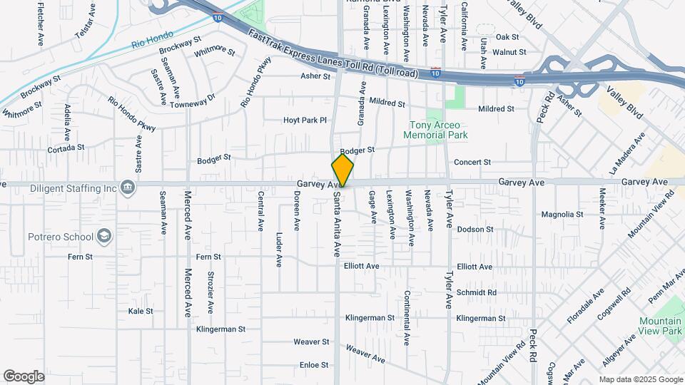 2746 Santa Anita Ave Map and Location Details
