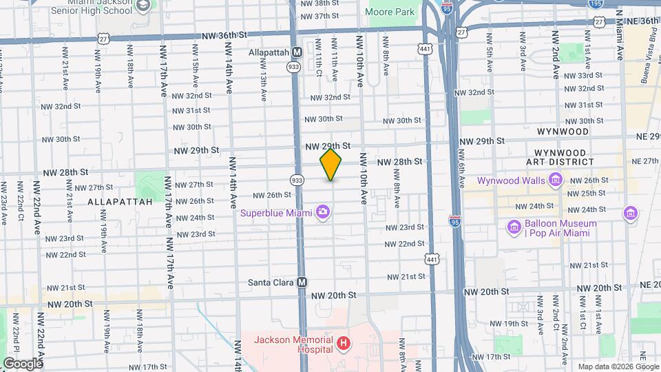 1101 NW 26th St Map and Location Details