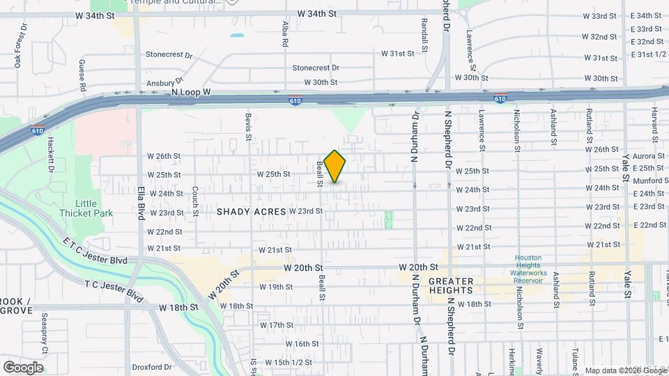 1027 W 24th St Map and Location Details