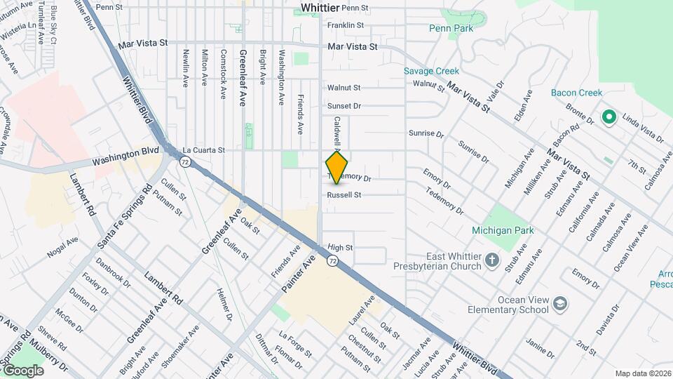 13427 Russell St Map and Location Details