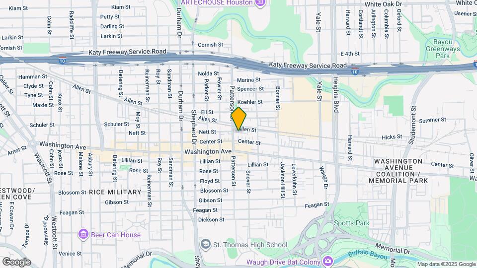 1124 Patterson St Map and Location Details