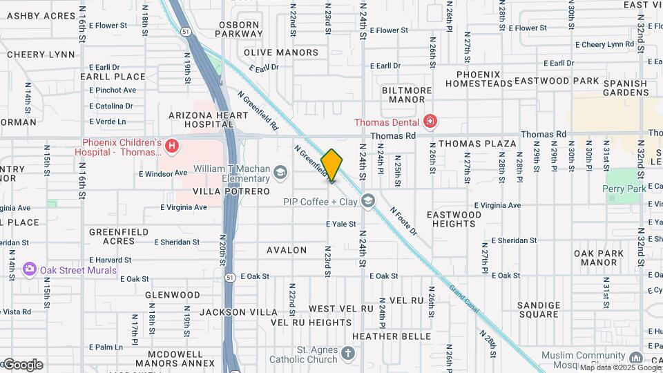2738 N Greenfield Rd Map and Location Details