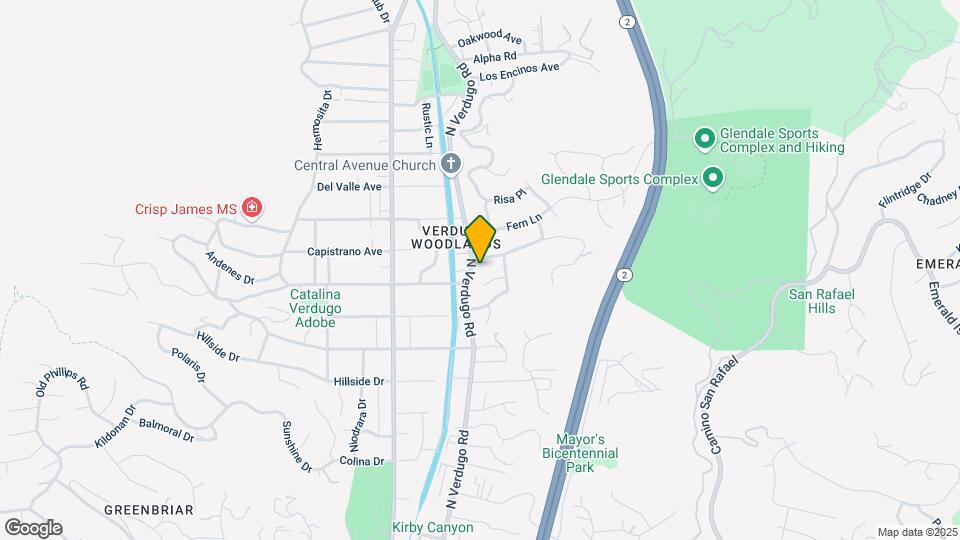 1800 Calafia St Map and Location Details