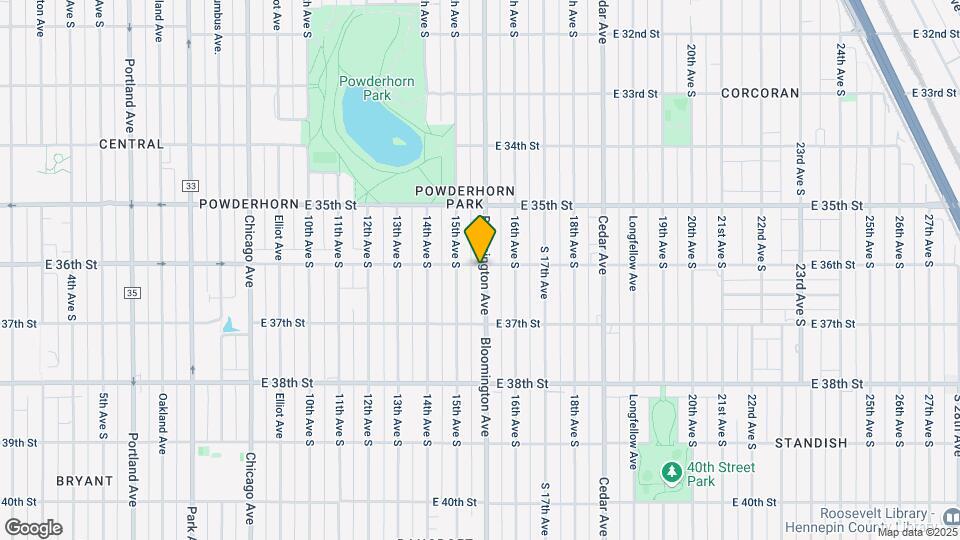 3600 Bloomington Ave Map and Location Details
