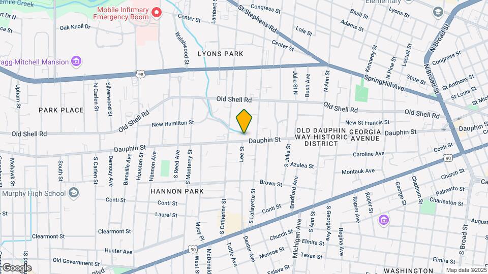 1458 Dauphin St Map and Location Details