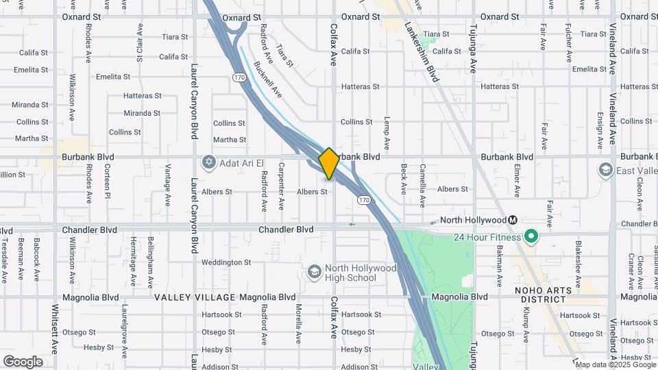 5505 Colfax Ave Map and Location Details