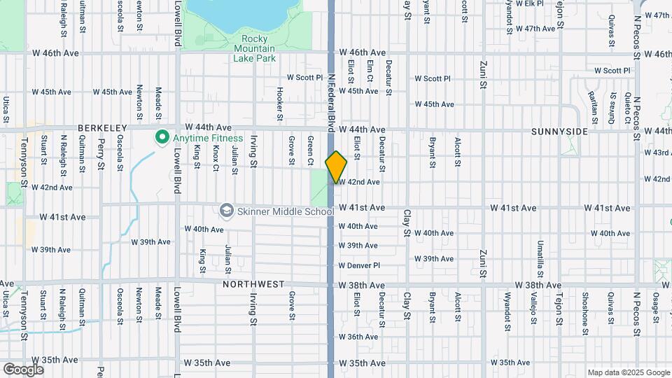 2950 W 42nd Ave Mapa y Detalles de la Ubicación