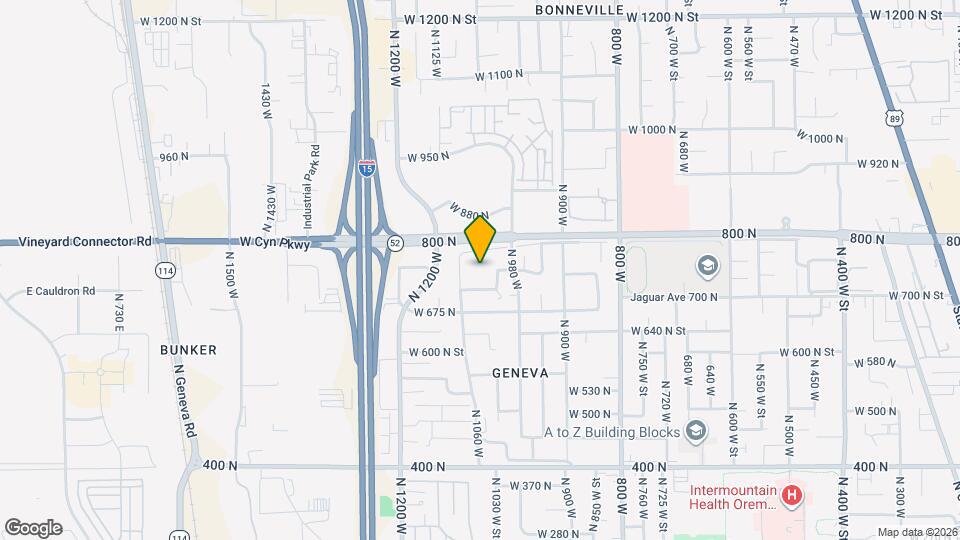 750 N 1060 W, Unit Unit 1 Map and Location Details