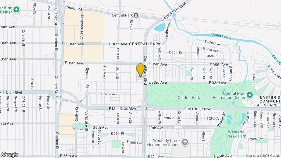 3332 Valentia St Map and Location Details