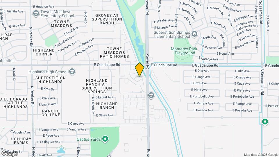 4754 E Olive Ave Map and Location Details