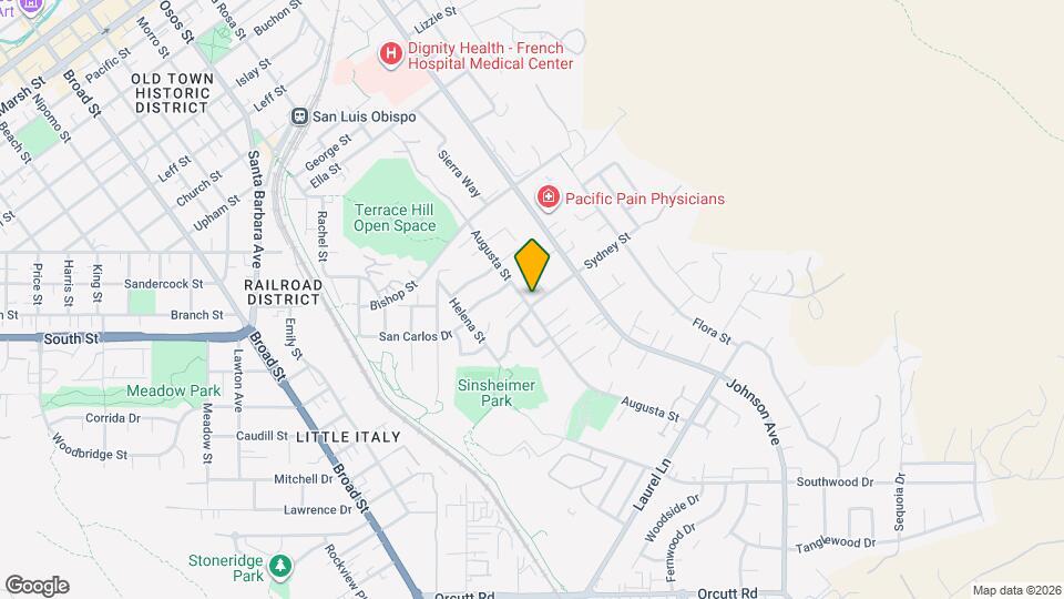 1304 Sydney St Map and Location Details