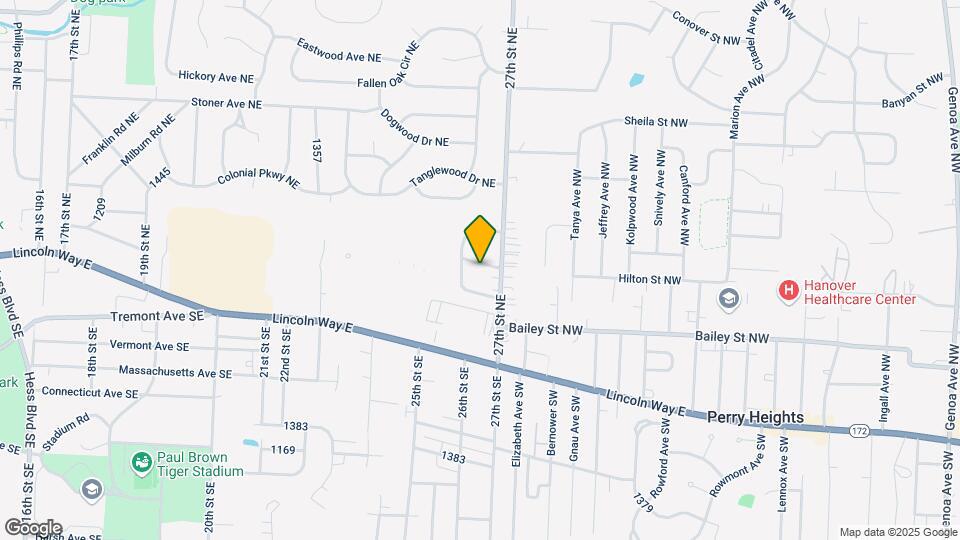 2621 Oakview St NW Map and Location Details