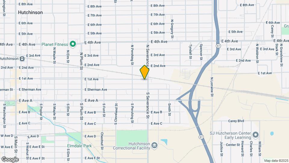 829 E 1st Ave Map and Location Details