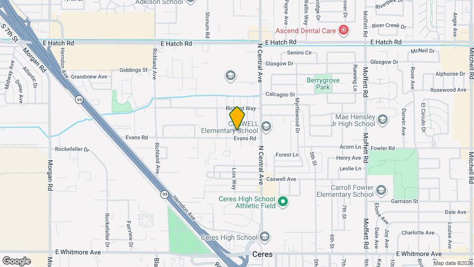 1750 Lois Way Map and Location Details