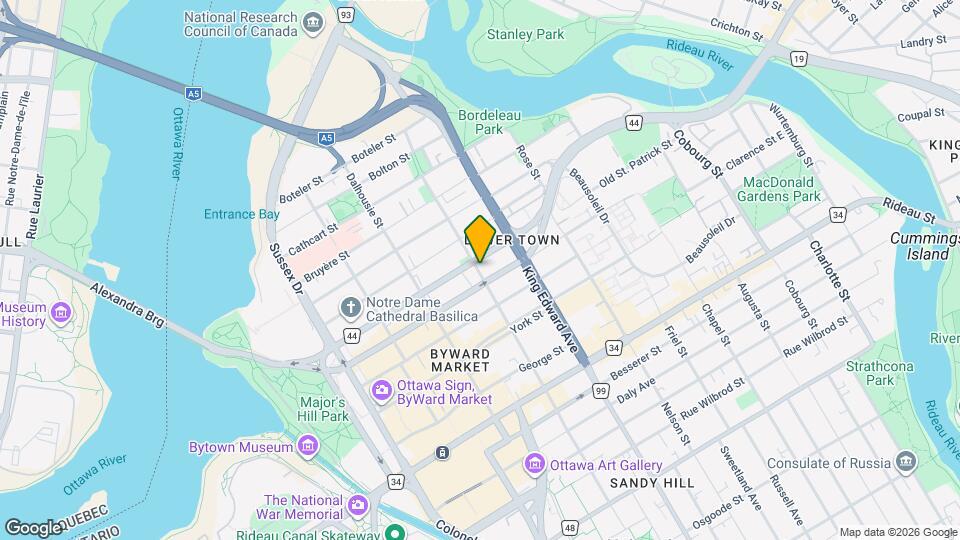 283 Cumberland St Map and Location Details