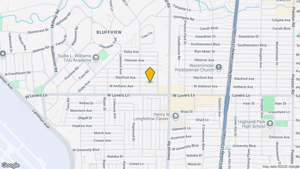 5101 W Amherst Ave Map and Location Details