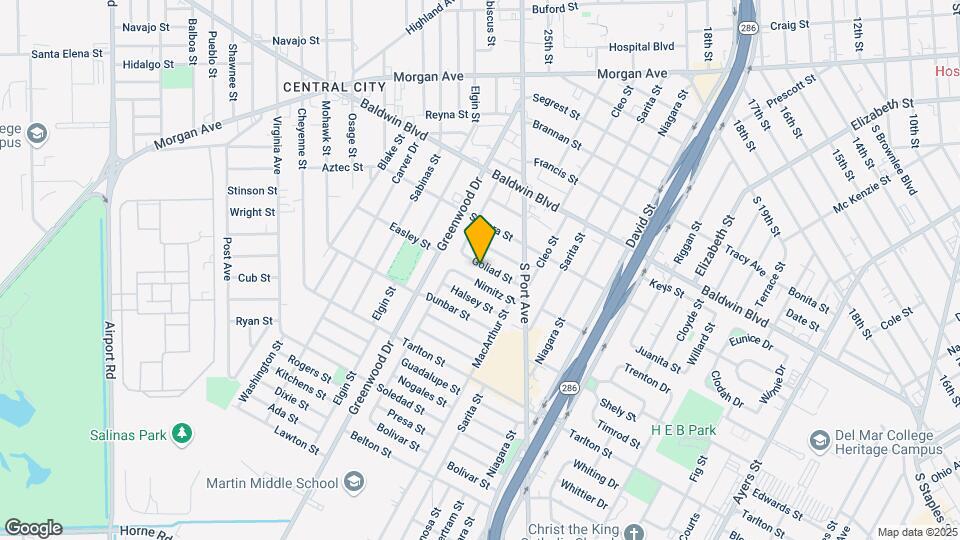 2519 Goliad St Map and Location Details