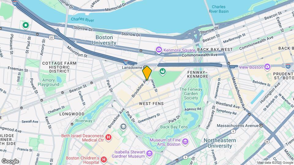 100-102 Brookline Ave Map and Location Details