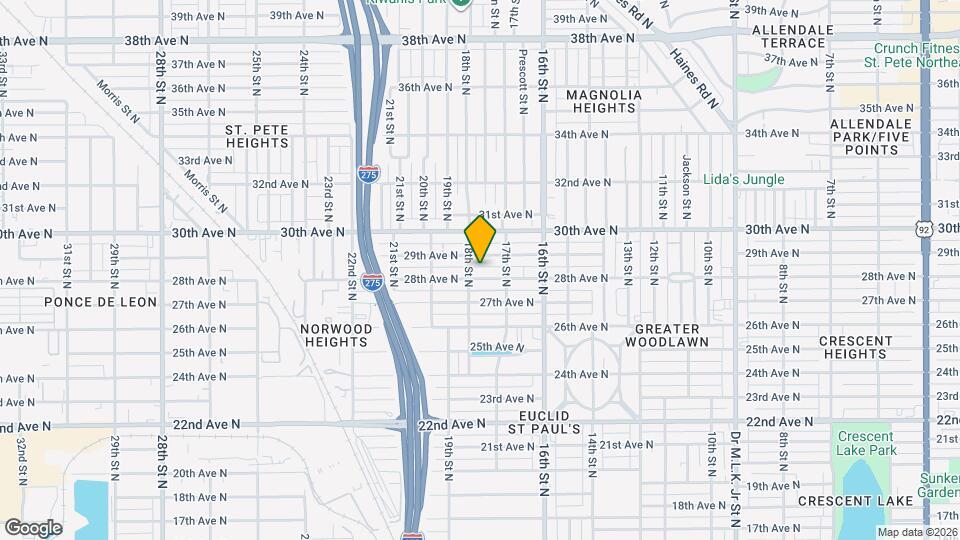 1761 1/2 28th Ave N Map and Location Details