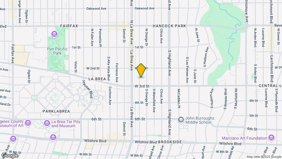 246 S Sycamore Ave Map and Location Details