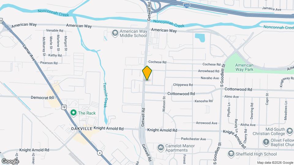 2882 Getwell Rd Map and Location Details