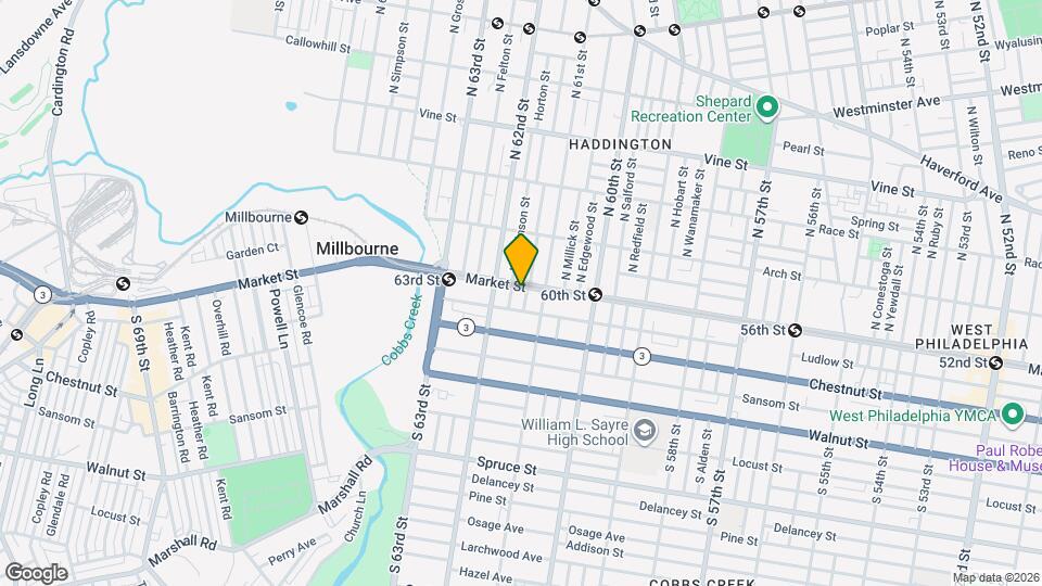 6122 Market St Map and Location Details