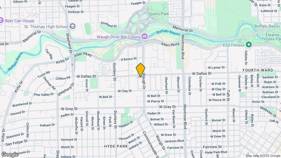1010 Waugh Apartments Map and Location Details