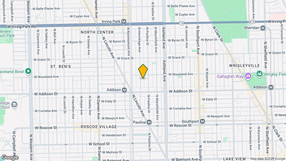 3643 N Hermitage Ave Map and Location Details