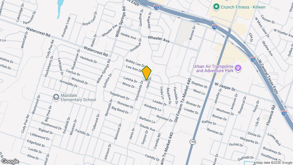 1503 Janis Dr, Unit # A Map and Location Details